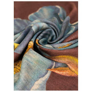 Poeder Iris Wollen Omslagdoek - Blauw