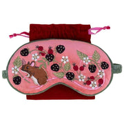 Puder-Luxus-Samt-Mäuse-Augenmaske – Rosa