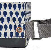Roka Bantry B Small Denim Rain Recycled Canvas Backpack - Blue/White