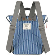 Roka Bantry B Small Hickory with Red Recycled Canvas Backpack - Red/Blue/White