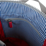 Roka Bantry B Small Hickory with Red Recycled Canvas Backpack - Red/Blue/White