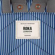 Roka Bantry B Small Hickory with Red Recycled Canvas Backpack - Red/Blue/White