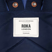 Roka Bantry B Small Indigo Tonal Recycled Canvas Backpack - Indigo Purple