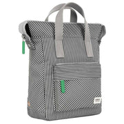Roka Bantry B Small Mixed Hickory Recycled Canvas Backpack - Green/Black/White