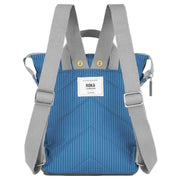 Roka Bantry B Small Recycled Canvas Backpack - Medium Wash Denim Blue
