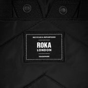 Roka Camden P Medium Black Label Recycled Nylon Backpack - All Black