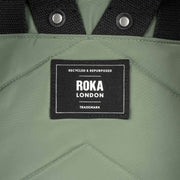 Roka Canfield B Medium Black Label Recycled Nylon Backpack - Granite Green