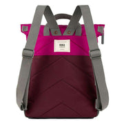 Roka Canfield B Medium Creative Waste Two Tone Recycled Nylon Backpack - Plum Purple/Candy Pink
