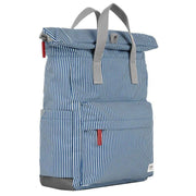 Roka Canfield B Medium Hickory with Red Recycled Canvas Backpack - Red/Blue/White