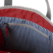 Roka Canfield B Medium Hickory with Red Recycled Canvas Backpack - Red/Blue/White