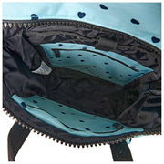 Roka Canfield B middelgrote rugzak van gerecycled canvas - blauw/blauwe harten