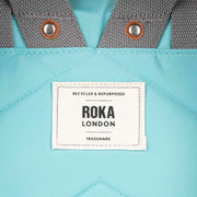 Roka Canfield B Medium Recycled Nylon Backpack - Aquatic Awe Blue
