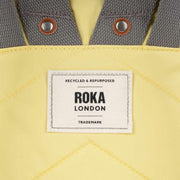 Roka Canfield B Small Recycled Nylon Backpack - Citron Yellow