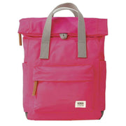 Roka Canfield B Small Recycled Nylon Backpack - Sparkling Cosmo Pink