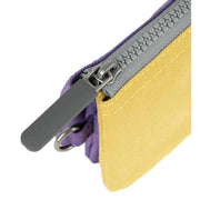 Roka Carnaby Small Creative Waste Two Tone Recycled Canvas Wallet - Imperial Purple/Bamboo Yellow