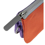 Roka Carnaby Small Creative Waste Two Tone Recycled Canvas Wallet - Imperial Purple/Orange Rooibos