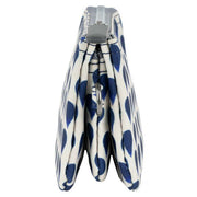 Roka Carnaby Small Denim Rain Recycled Canvas Wallet - Blue/White