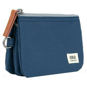 Roka Carnaby Small Recycled Canvas Wallet - Deep Blue