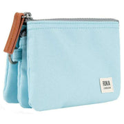 Roka Carnaby Small Recycled Canvas Wallet - Ice Blue