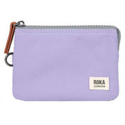 Roka Carnaby Small Recycled Canvas Wallet - Lavender