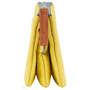 Roka Carnaby Small Recycled Canvas Wallet - Lemonade Yellow