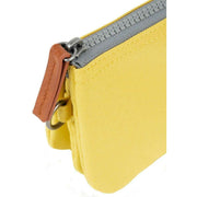 Roka Carnaby Small Recycled Canvas Wallet - Lemonade Yellow