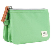 Roka Carnaby Small Recycled Canvas Wallet - Peppermint Green