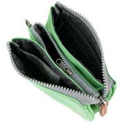 Roka Carnaby Small Recycled Canvas Wallet - Peppermint Green