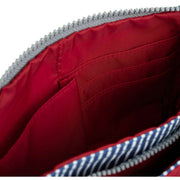 Roka Carnaby XL Hickory with Red Recycled Canvas Crossbody Bag - Red/Blue/White