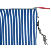 Roka Carnaby XL Hickory with Red Recycled Canvas Crossbody Bag - Red/Blue/White