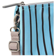 Sac à bandoulière en toile recyclée Roka Carnaby XL - Rayure bleue