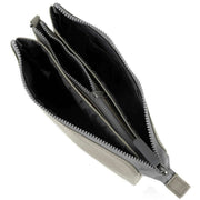 Roka Carnaby XL Recycled Canvas Crossbody Bag - Coriander Grey