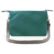 Roka Carnaby XL Recycled Canvas Crossbody Bag - Teal Blue