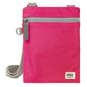 Roka Chelsea Sustainable Nylon Pocket Sling Bag - Sparkling Cosmo Pink