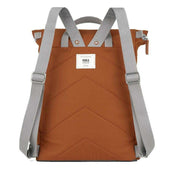 Roka Finchley A Large Recycled Canvas Backpack - Bran Brown