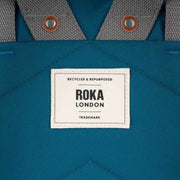 Roka Finchley A Large Recycled Canvas Backpack - Sapphire Blue