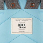 Roka Finchley A Small Recycled Canvas Backpack - Ice Blue