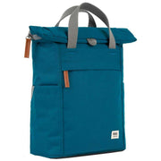Roka Finchley A Small Recycled Canvas Backpack - Sapphire Blue