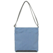 Roka Kennington B Medium Hickory with Red Recycled Canvas Crossbody Bag - Red/Blue/White