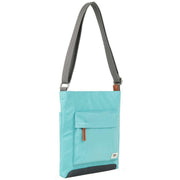 Roka Kennington B Medium Recycled Nylon Crossbody Bag - Aquatic Awe Blue