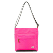 Roka Kennington B Medium Recycled Nylon Crossbody Bag - Neon Pink