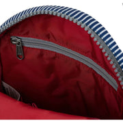 Roka Paddington B Small Hickory with Red Recycled Canvas Crossbody Bag - Red/Blue/White