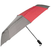 Roka Waterloo Recycled Nylon Umbrella - Graphite Grey/Cranberry Red