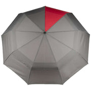 Roka Waterloo Recycled Nylon Umbrella - Graphite Grey/Cranberry Red