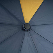 Roka Waterloo Recycled Nylon Umbrella - Midnight Blue/Corn Yellow