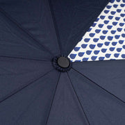 Roka Waterloo Recycled Umbrella - Denim Rain/Midnight Navy