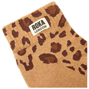 Roka Wembley Anke Socken – Savannah Leopard Sand Beige