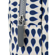 Roka Willesden B Large Denim Rain Recycled Canvas Scooter Bag - Blue/White