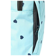 Roka Willesden B Large Recycled Canvas Crossbody Bag - Blue/Blue Hearts