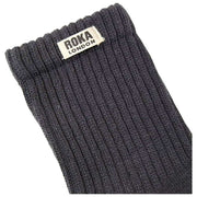 Roka Windsor Solid Crew Socken – Faded Black